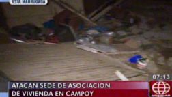 Campoy: asociación de viviendas atacada por pugna de terrenos