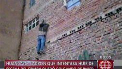 Ladrón quedó colgado de ventana tras ser sorprendido robando