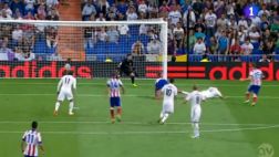 ¿No lo viste? Así fue el primer gol de James con Real Madrid
