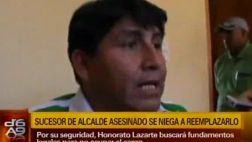 Regidor de Amarilis no quiere asumir alcaldía por miedo a morir