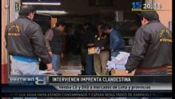 Policía clausuró imprenta clandestina del centro de Lima