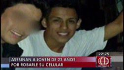 SJM: lo mataron por intentar evitar que le roben el celular
