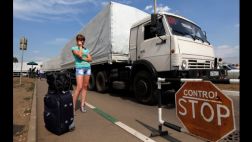 Convoy de Rusia cruzó la frontera sin permiso de Ucrania
