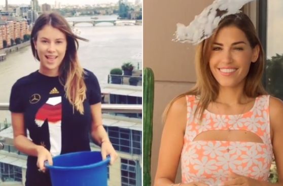 Sneijder y Schürrle: sus parejas se bañaron en agua helada