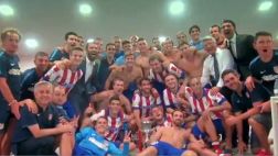 La celebración del Atlético de Madrid que no viste por la TV
