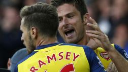Arsenal igualó 2-2 de visita ante el Everton con gol de Ramsey