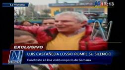 Castañeda fue captado por la prensa en el emporio de Gamarra