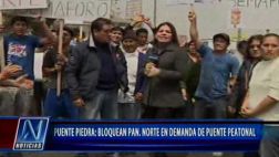 Vecinos bloquean Panamericana Norte y exigen puentes peatonales
