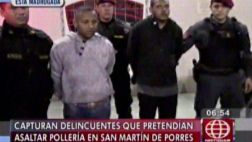 Hampones que iban a asaltar pollería Roky's fueron capturados