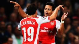 Alexis Sánchez marcó su primer gol con Arsenal en la Champions