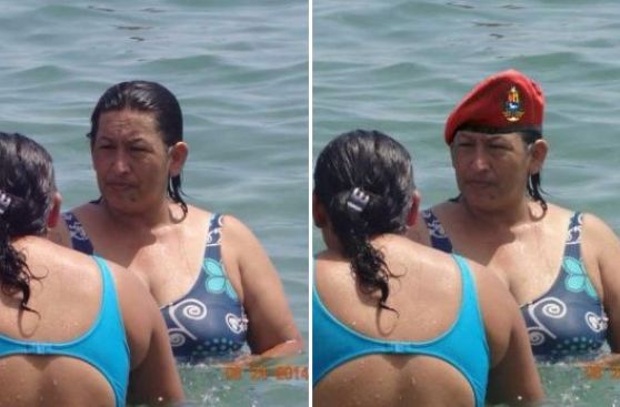 Una mujer idéntica a Chávez causa sensación en las redes