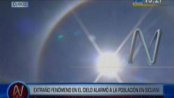 Increíble arco iris circular sorprendió a pobladores de Sicuani