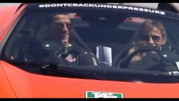 Cristiano Ronaldo retó a piloto de F1 en una pista de carrera