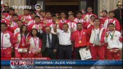 Ollanta Humala recibió a los medallistas olímpicos en Palacio