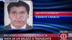 Policía dispara al aire y mata a un transeúnte