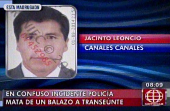Policía dispara al aire y mata a un transeúnte