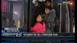 Corredor azul: usuarios siguen quejándose por cantidad de buses