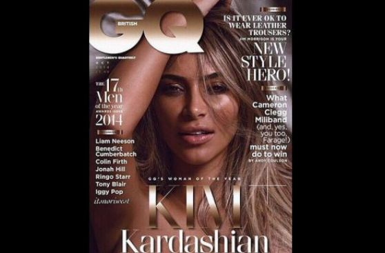 Kim Kardashian se desnudó para edición británica de GQ