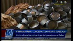Callao: cierran fábrica clandestina de conservas de pescado