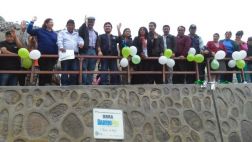 Inauguran cuatro escaleras en asentamientos humanos de Ate