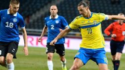 Suecia venció 2-0 a Estonia con doblete de Zlatan Ibrahimovic