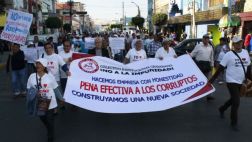 Cientos de chimbotanos marcharon en contra de la corrupción