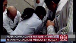 Padre de policía muerto en marcha de médicos: "Lo abandonaron"