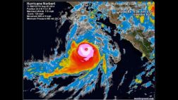 Huracán Norbert llega a categoría 3 y afecta a México