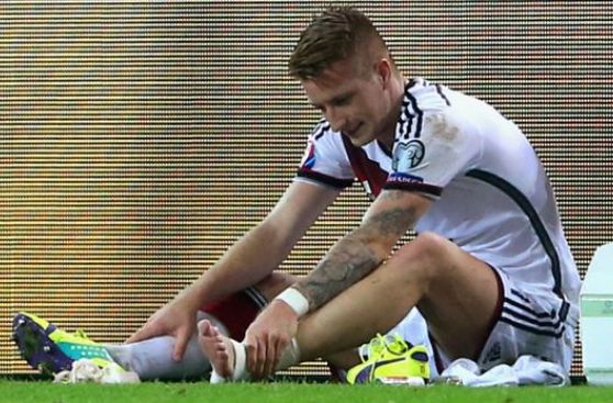 Marco Reus vuelve a lesionarse y será baja por un mes