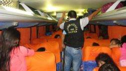 Bus interprovincial fue asaltado por 7 sujetos armados