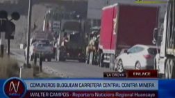 La Oroya: bloquean Carretera Central en protesta contra minera