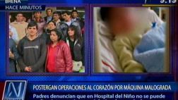 Hospital del Niño: postergan operaciones por avería de máquina