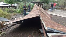 La Convención: fuertes vientos afectan al menos 11 viviendas