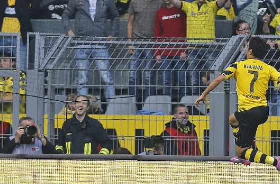 Borussia Dortmund ganó 3-1 en un buen regreso de Shinji Kagawa