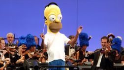 Los Simpson presentaron show en Hollywood