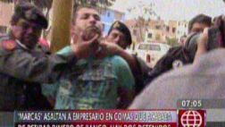 Dos 'marcas' detenidos y otro herido en robo a pareja en Comas