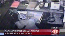 Delincuentes robaron S/.6.000 en un hotel de Los Olivos