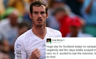 Andy Murray muestra su apoyo a la independencia de Escocia