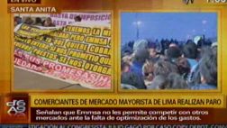 Paro en el mercado de Santa Anita se acata de forma parcial