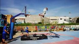 Imperdible: espectaculares maniobras de freestyle de básquet