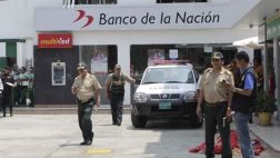 Cuatro delincuentes asaltaron Banco de la Nación de Irazola