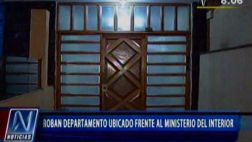 Asaltan un departamento frente al Ministerio del Interior