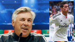 Carlo Ancelotti elogió el crecimiento de James en Real Madrid