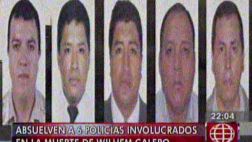 Caso Wilhem Calero: absuelven a policías acusados de asesinato