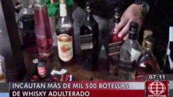 Santa Anita: incautaron 1.500 botellas de whisky adulterado