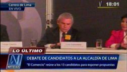 Castañeda en debate: "Hay que levantar autoestima del limeño"