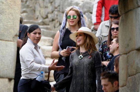 Gloria Trevi visitó Machu Picchu