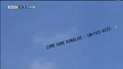 España: piden vuelta de Cristiano al United usando una avioneta