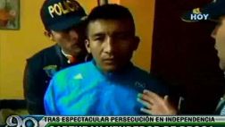 Cayó hampón que vendía droga a escolares de Independencia