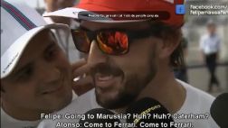 Las bromas entre Alonso y Massa que intuyen un mal Ferrari